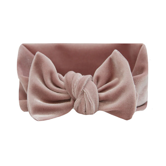 Velvet Knot Headband (Mauve)