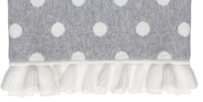 Gray Ruffle Blanket