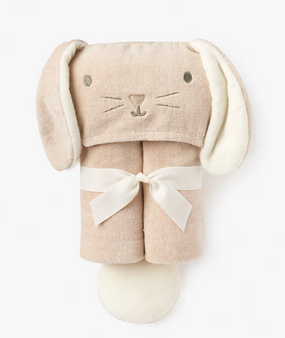 Bunny Hooded Baby Bath Towel Wrap (0-24M)