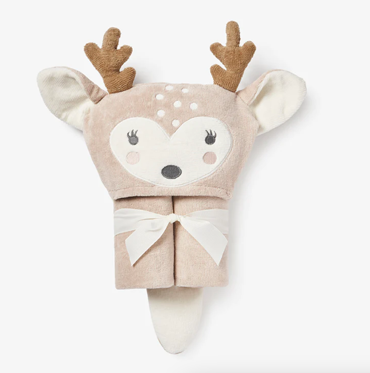 Fawn Hooded Baby Bath Towel Wrap (0-24M)