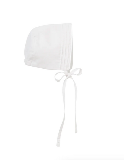 Boys' Gown & Bonnet Christening Set in White