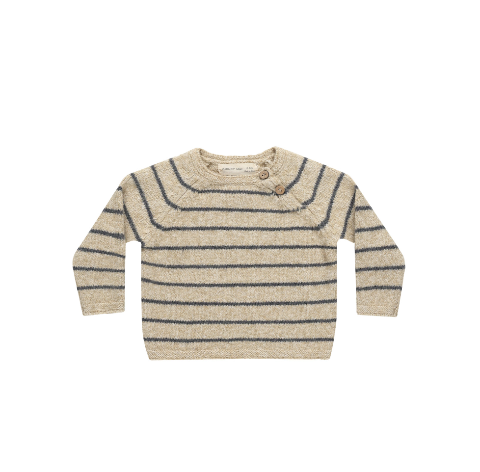 Ace Knit Sweater || Indigo Stripe