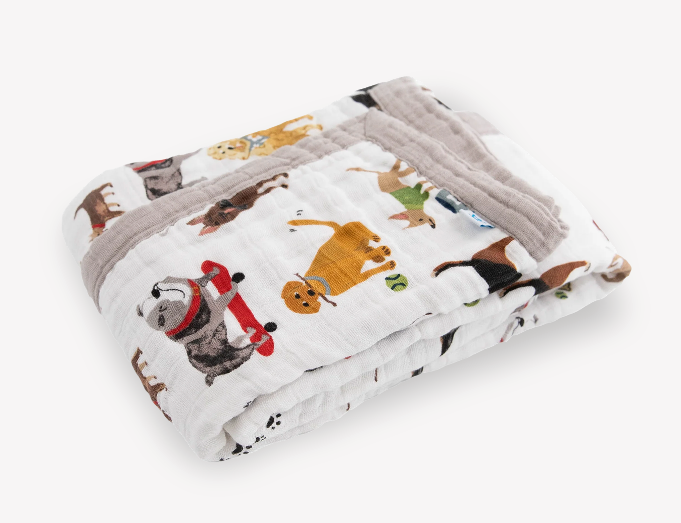 Cotton Muslin Baby Quilt - Woof