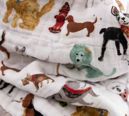 Cotton Muslin Baby Quilt - Woof