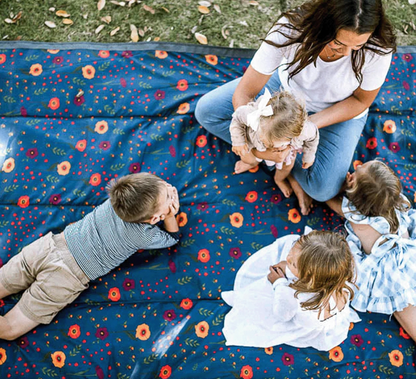 Outdoor Blanket - Midnight Poppy