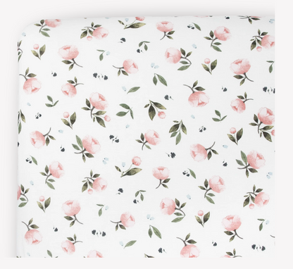 Crib Sheet || Watercolor Roses