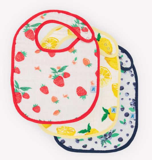 Muslin Bibs - Berry Lemonade