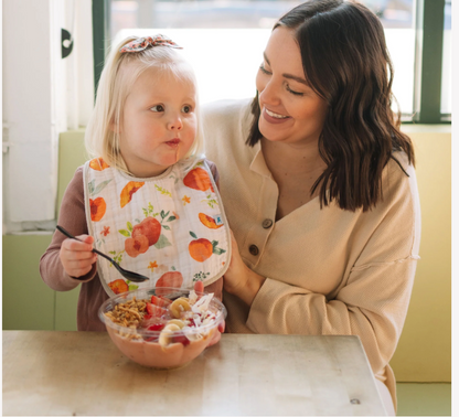 Muslin Bibs - Georgia Peach