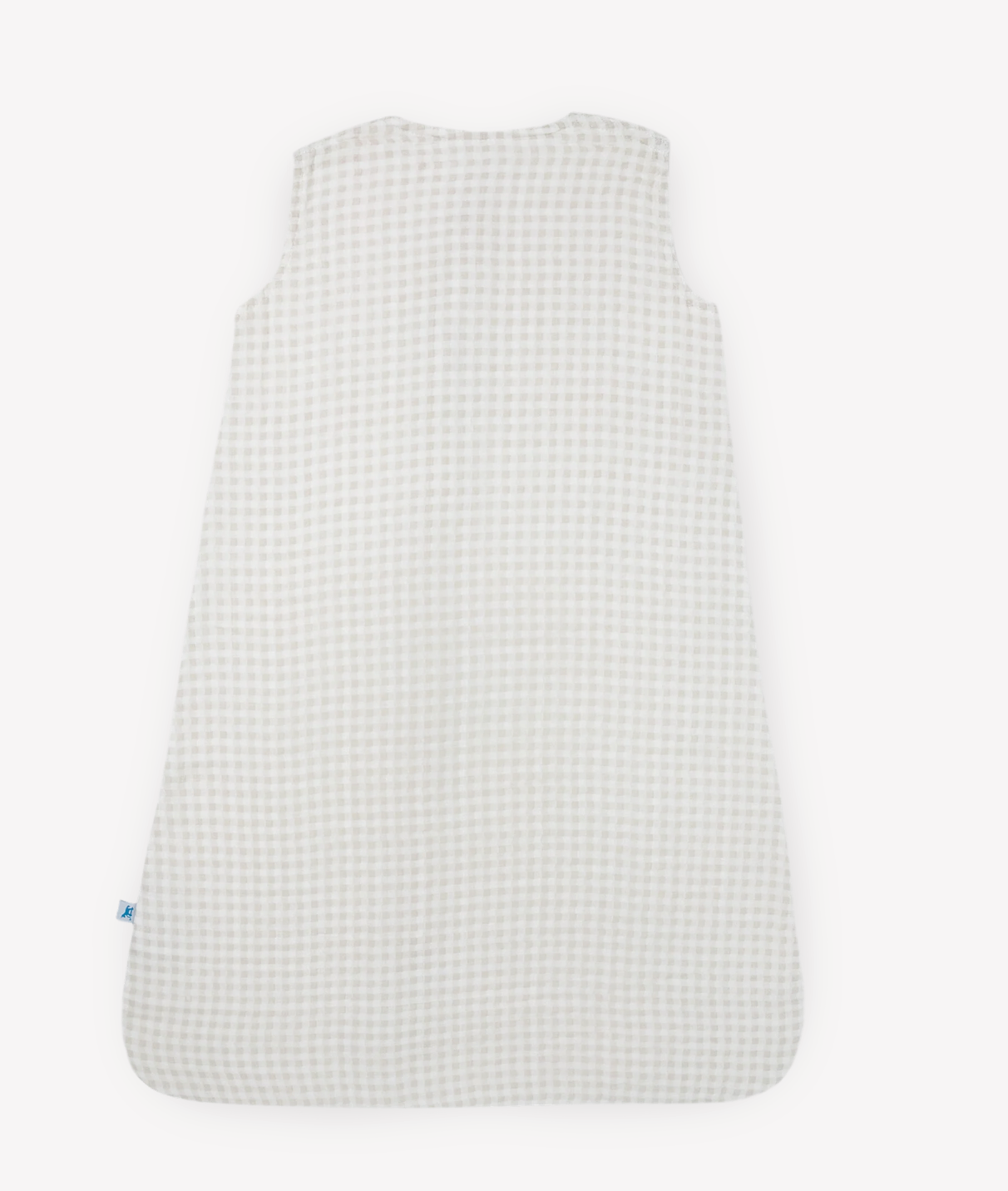 Cotton Muslin Quilted Sleep Bag - Tan Gingham