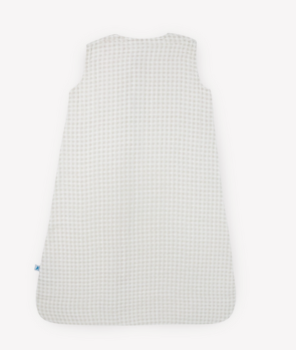 Cotton Muslin Quilted Sleep Bag - Tan Gingham