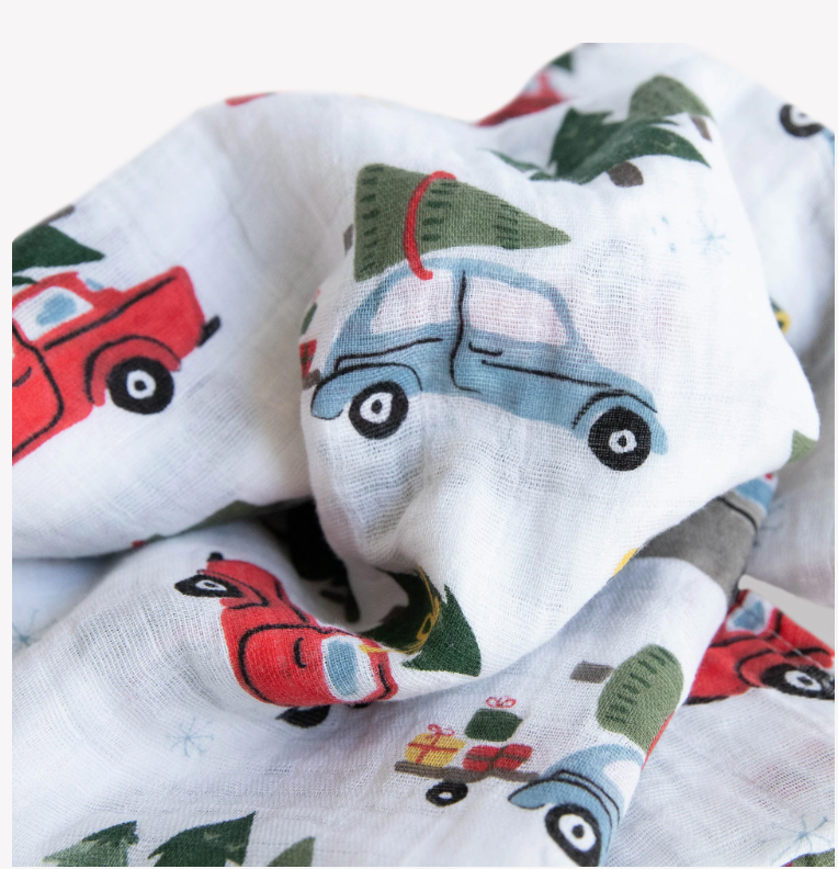 Cotton Muslin Swaddle - Holiday Haul