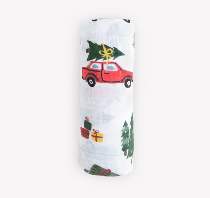 Cotton Muslin Swaddle - Holiday Haul