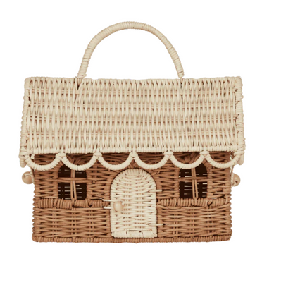 Gingerbread Rattan Casa Clutch