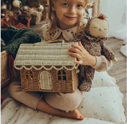 Gingerbread Rattan Casa Clutch