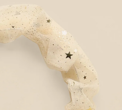 Gathered Headband - Champagne Stars