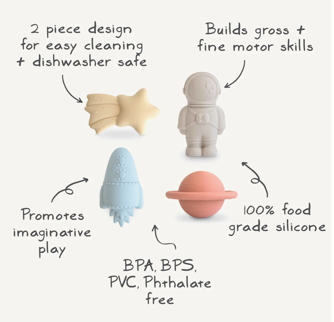 Space Mold Free Bath Play Set