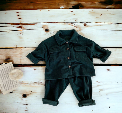 Corduroy Set - Dark Green