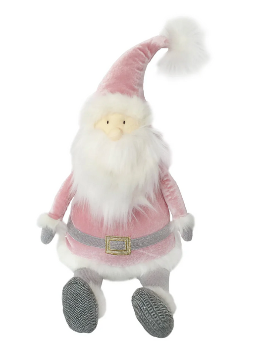 Santa Claus Shelf Sitter (Dusty Rose)