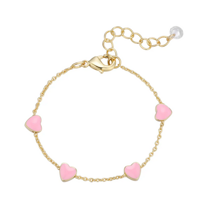 Heart Baby Bracelet (Pink)