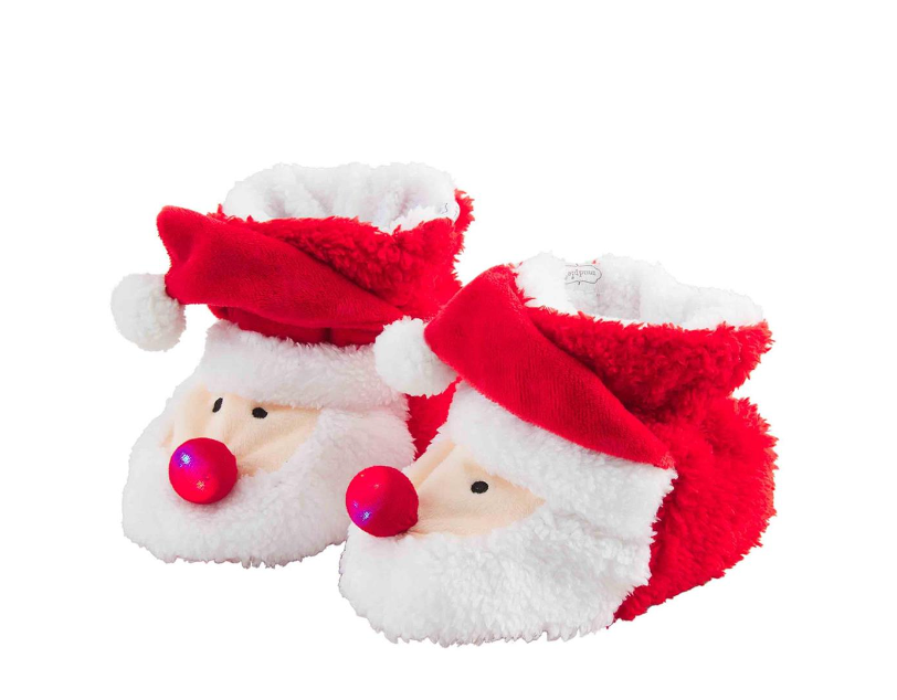 Santa Light Up Slippers