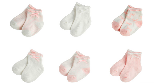 Pink Baby Socks (0-6m)