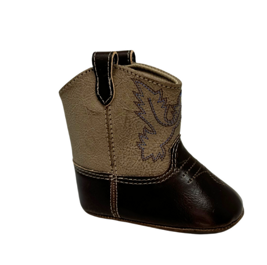 Infant Brown Soft Cowboy Boot (Sizes 0-3)