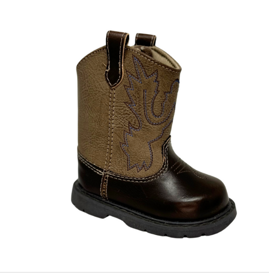 Toddler Brown Cowboy Boot (Sizes 4-5)