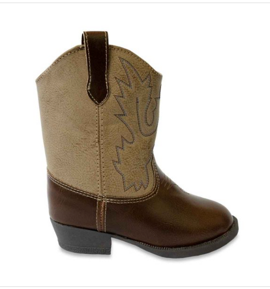 Toddler Brown Cowboy Boot (Sizes 6-12)