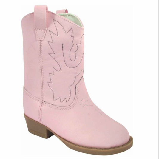 Toddler Pink Cowboy Boot (Sizes 6-12)