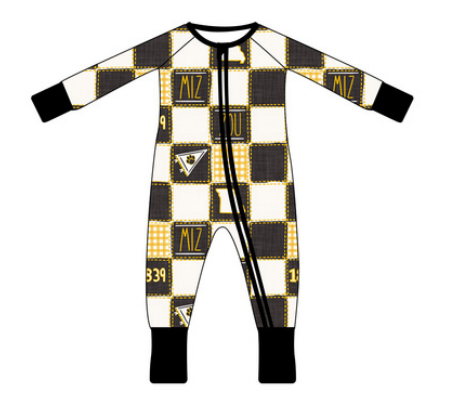 Mizzou Print Unisex Zip