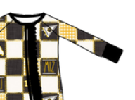 Mizzou Print Ruffle Zip