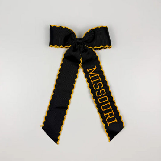 Missouri Black & Gold Long-Tail Bow