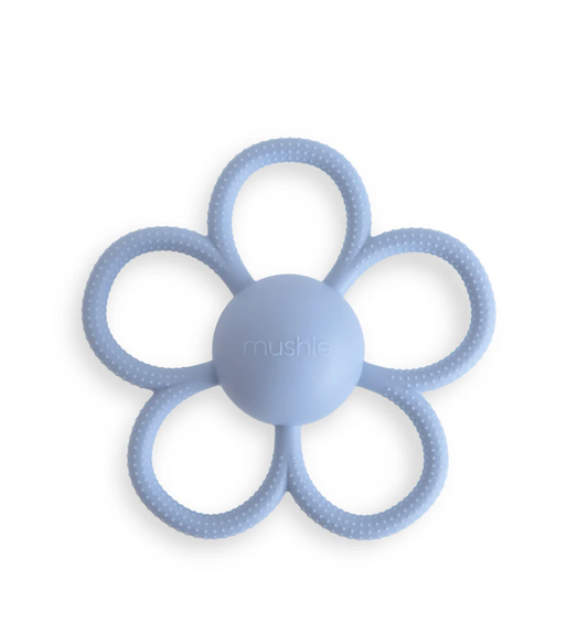 Daisy Rattle Teether (Faded Denim)