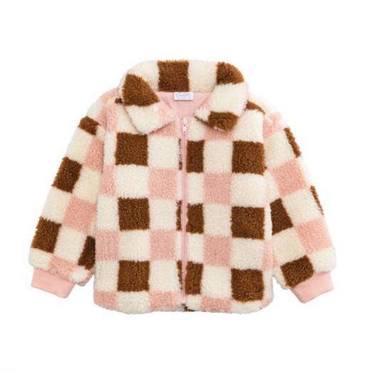 Pink Sherpa Jacket