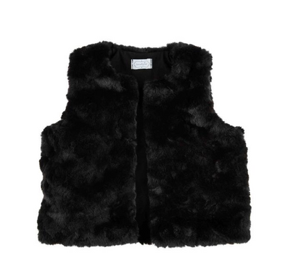 Black Fur Vest