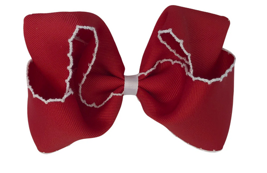 Red Moonstitch Bow