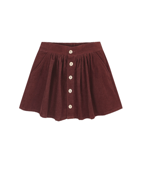 Button Front Skirt
