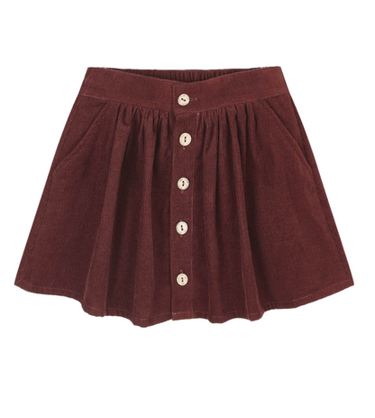 Button Front Skirt
