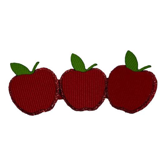 Triple Apple Hair Bow Sculpture