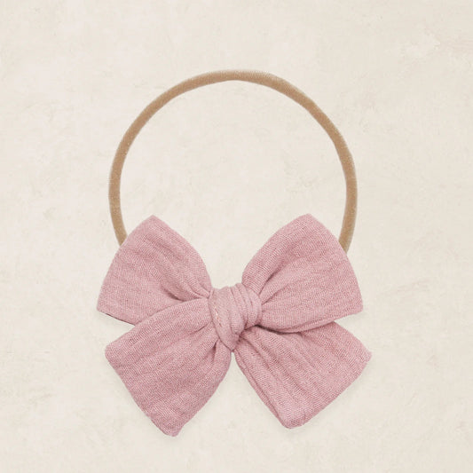 Adventure Bow Headband (Mauve Pink)