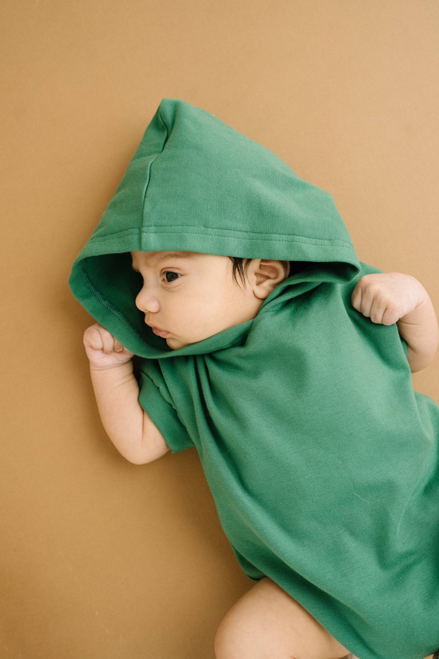 Enchanted Green Hooded Short Romper