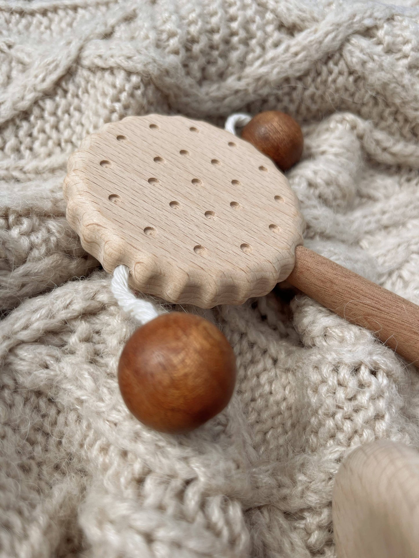 Cookie Shaped Wooden Drum