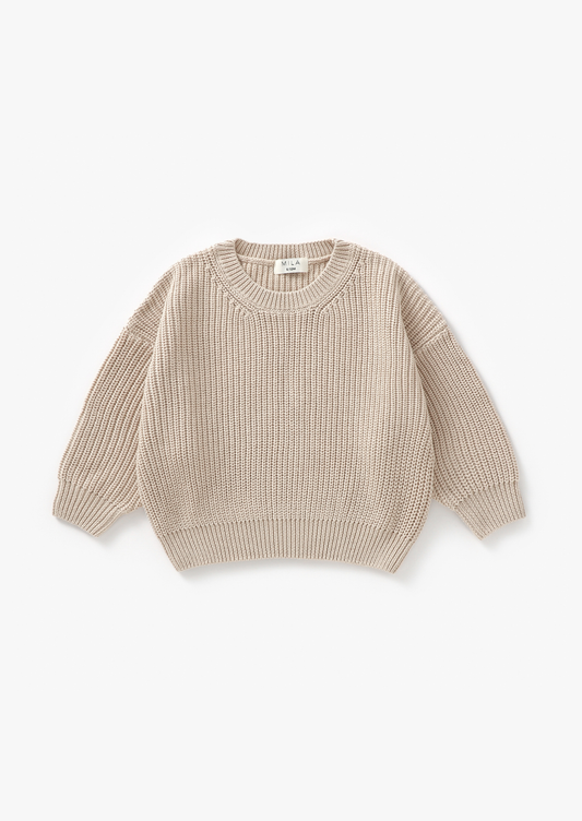 Chunky Knit Sweater | Latte