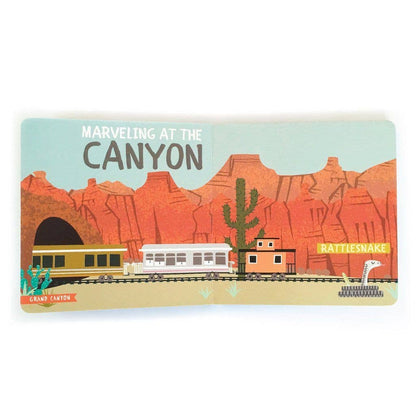 "All Aboard! National Parks: A Wildlife Primer" Board Book