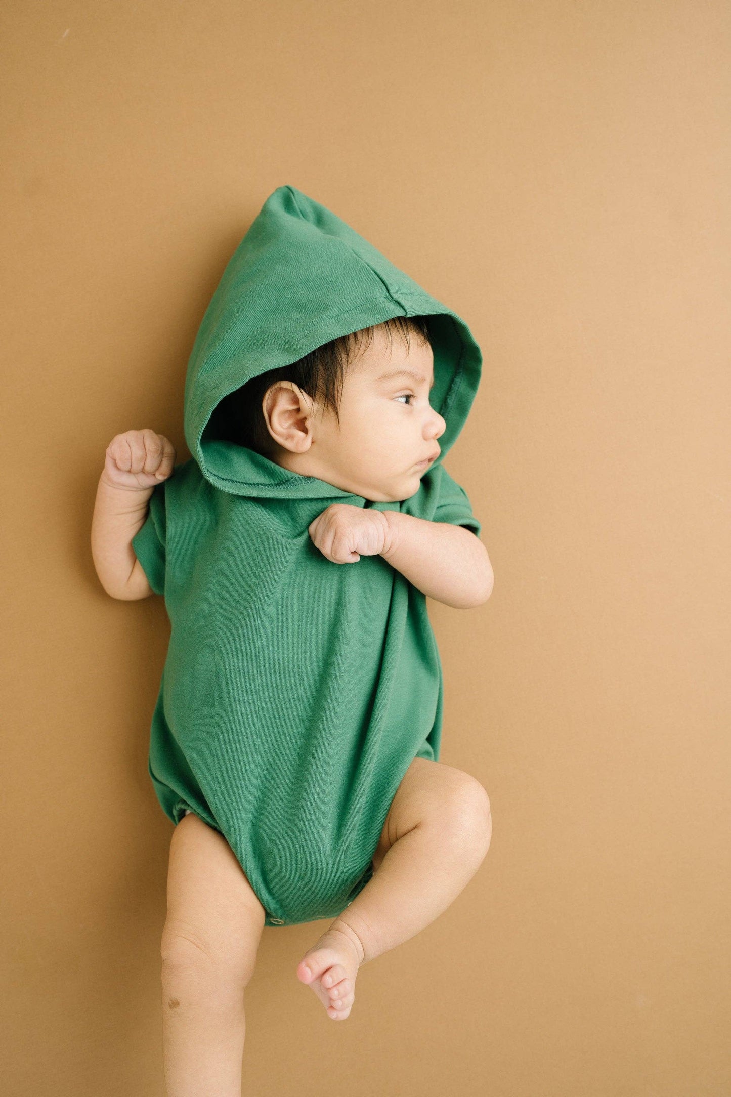 Enchanted Green Hooded Short Romper