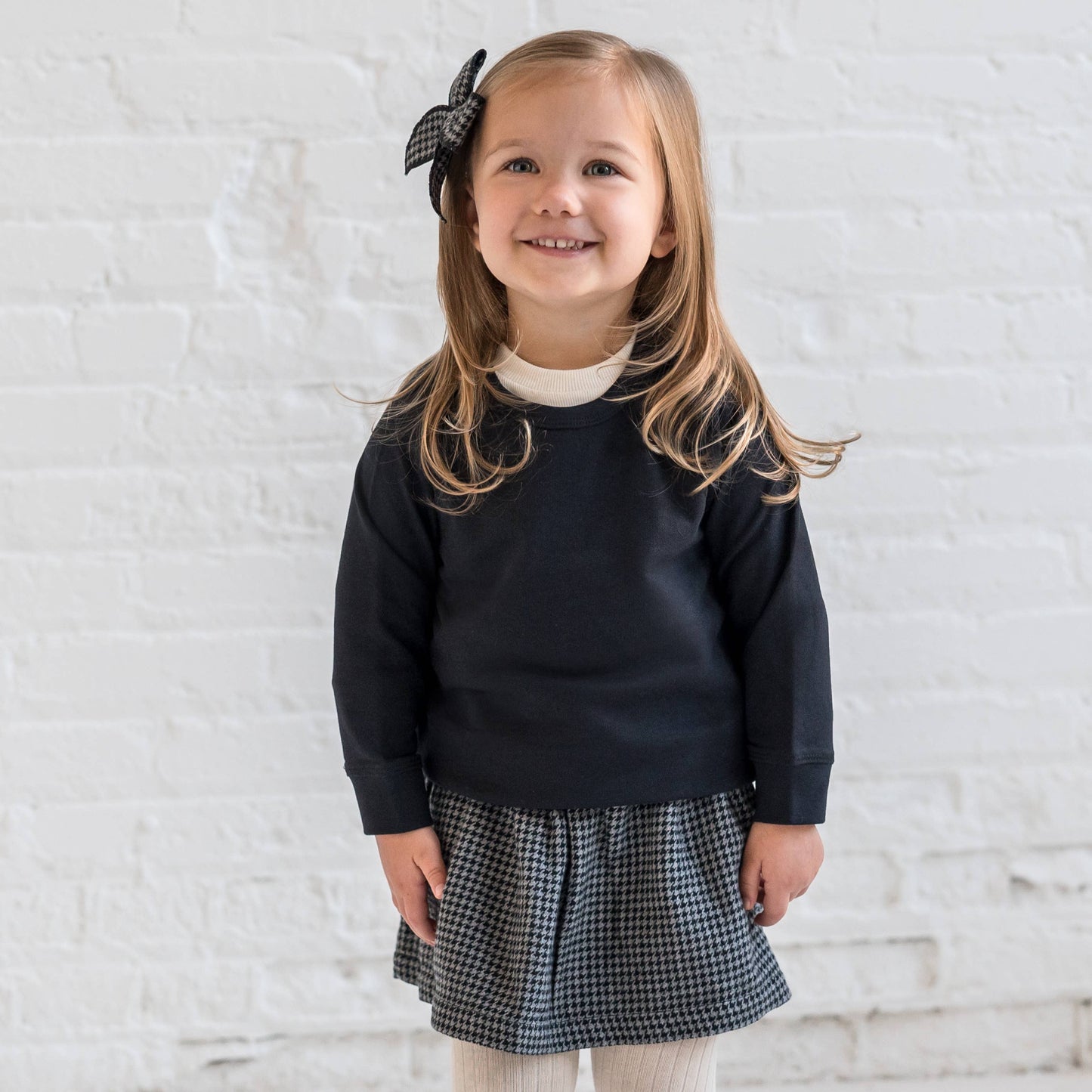 Flannel Skirt Suspenders (Houndstooth)