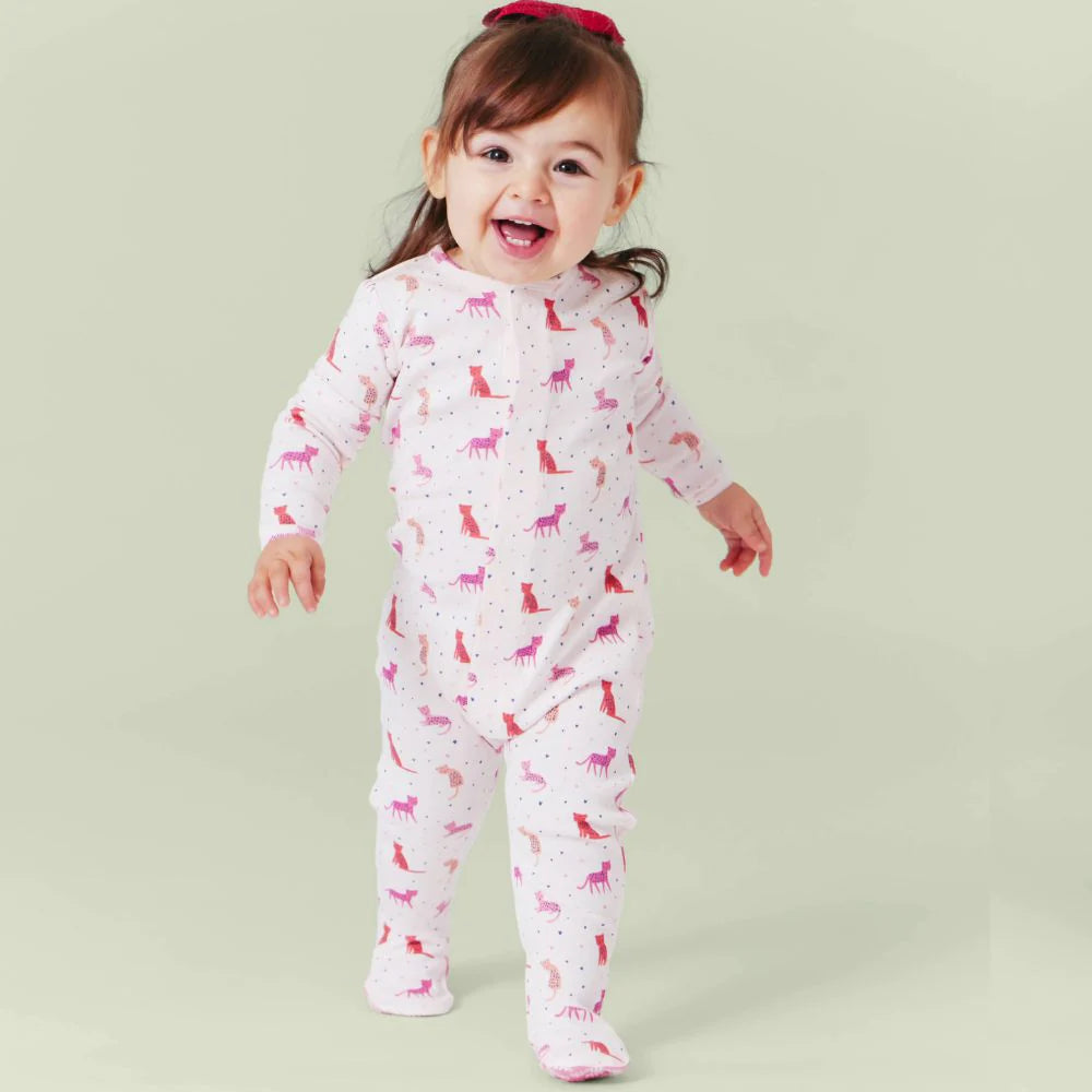 Cheetah Bonita Organic Cotton Magnetic Footie