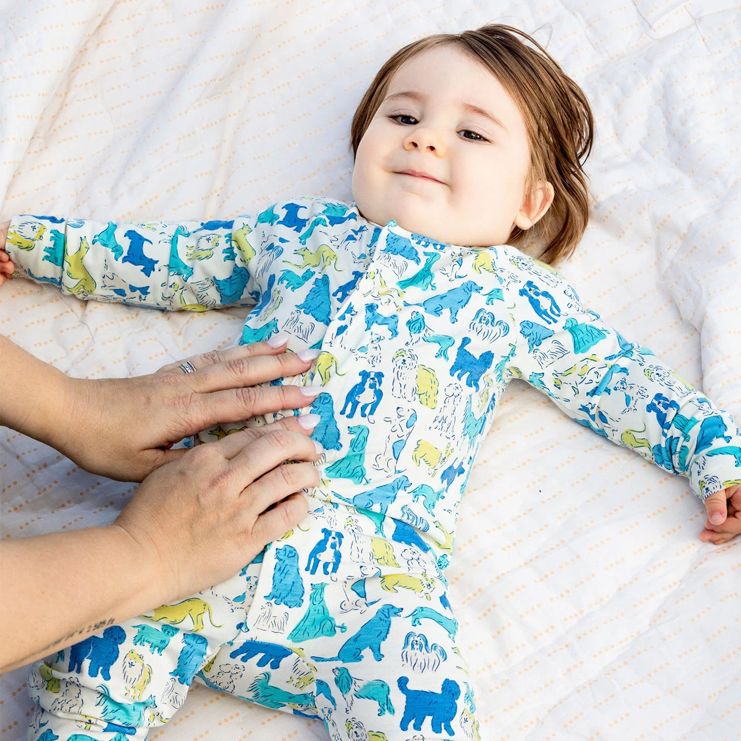 Blue It's a Paw-ty Modal Convertible Coverall