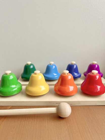 Wooden Desk Bells Set