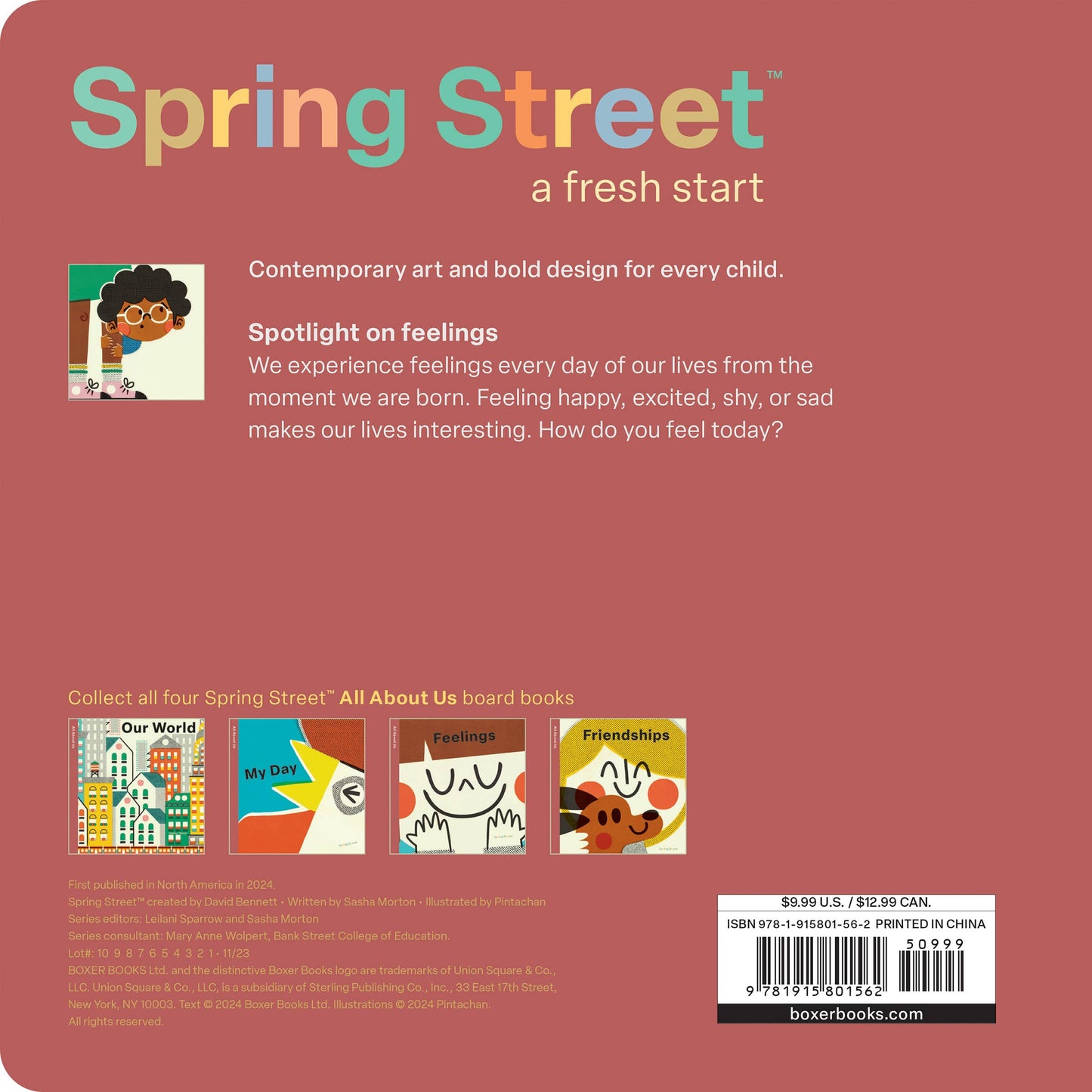 Spring Street All About Us: "Feelings" by Boxer Books